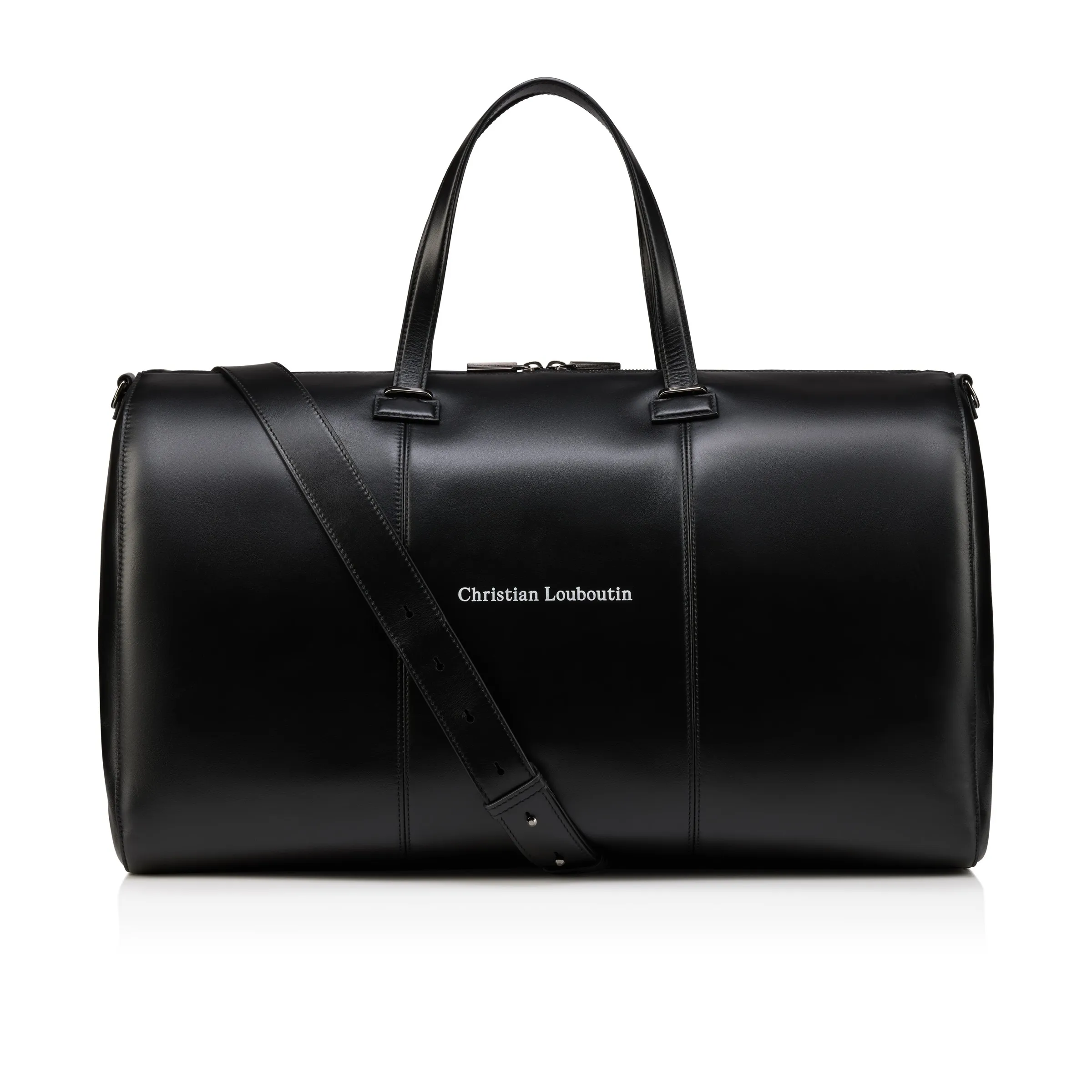 Christian Louboutin Tactical – Duffle bag – Smooth calf leather – Black - Bags - front view
