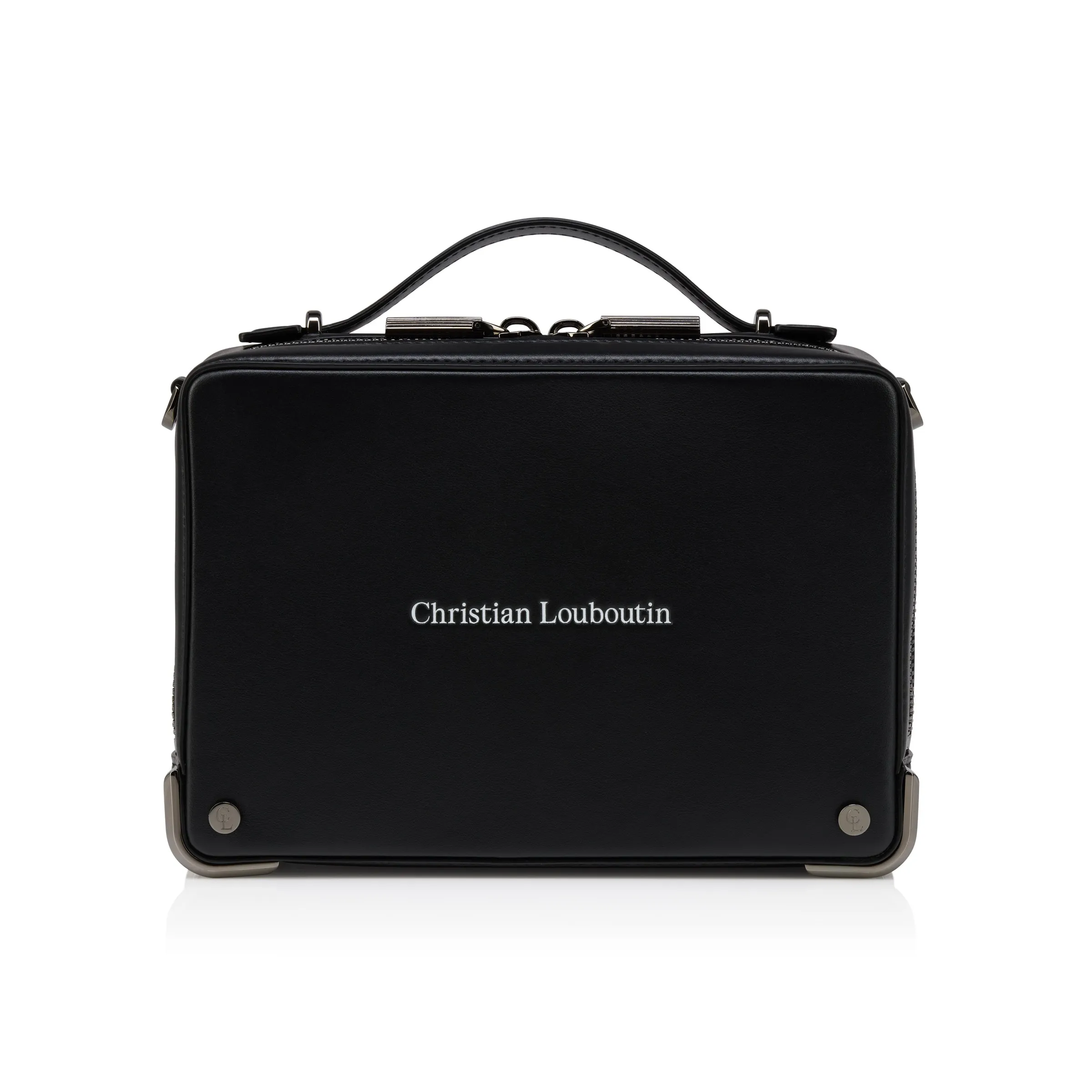 Christian Louboutin Tactical small – Briefcase – Smooth calf leather – Black - Bags - front view