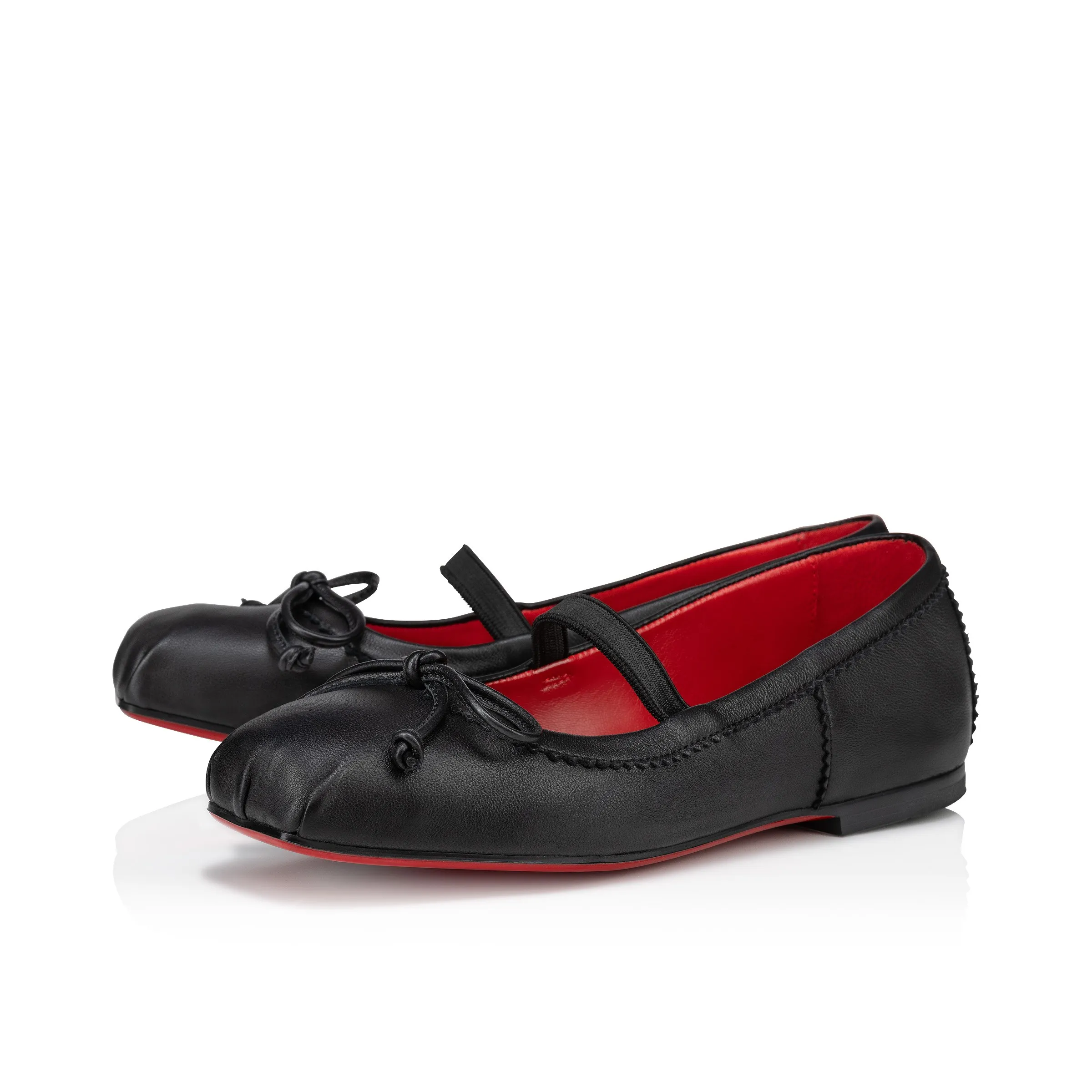 Christian Louboutin Baballet – Ballerinas – Lamb nappa leather – Black – Kids - Baballet - front view