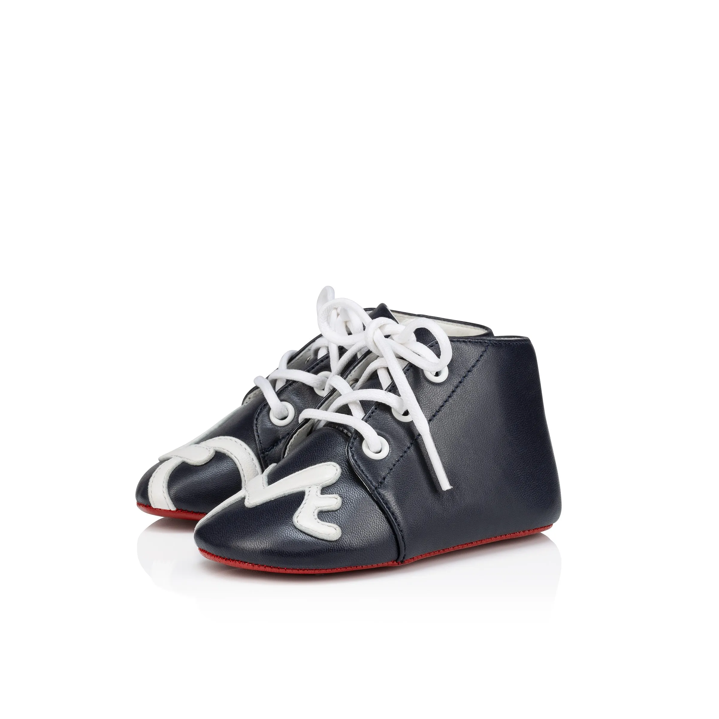 Christian Louboutin Baby Love – Derbies – Lamb nappa leather – Navy – Baby - Baby & toddler shoes - front view