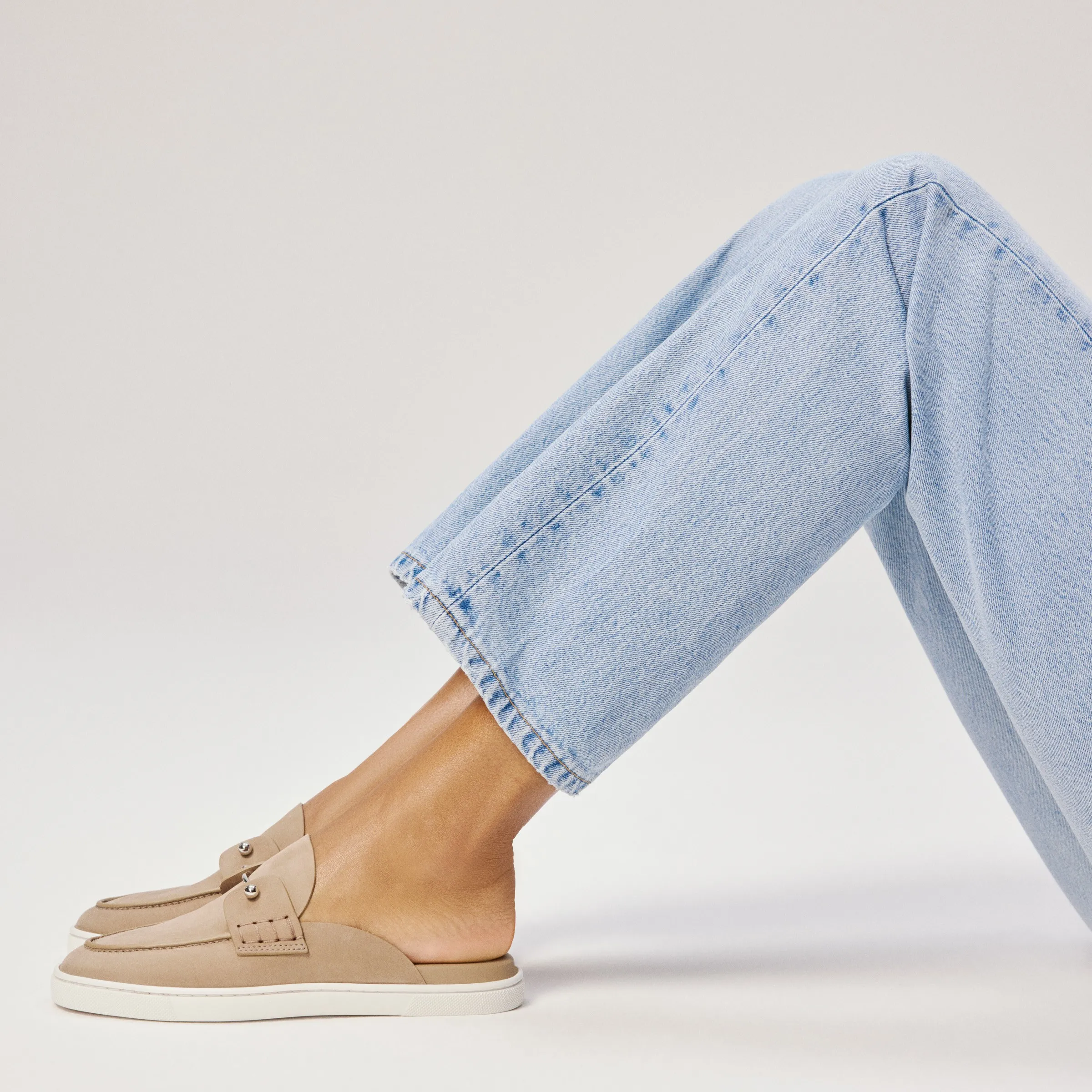 Christian Louboutin Chanme Donna – Boat Shoes – Reversed calf leather – Lionne – Women - Chanme Donna - front view