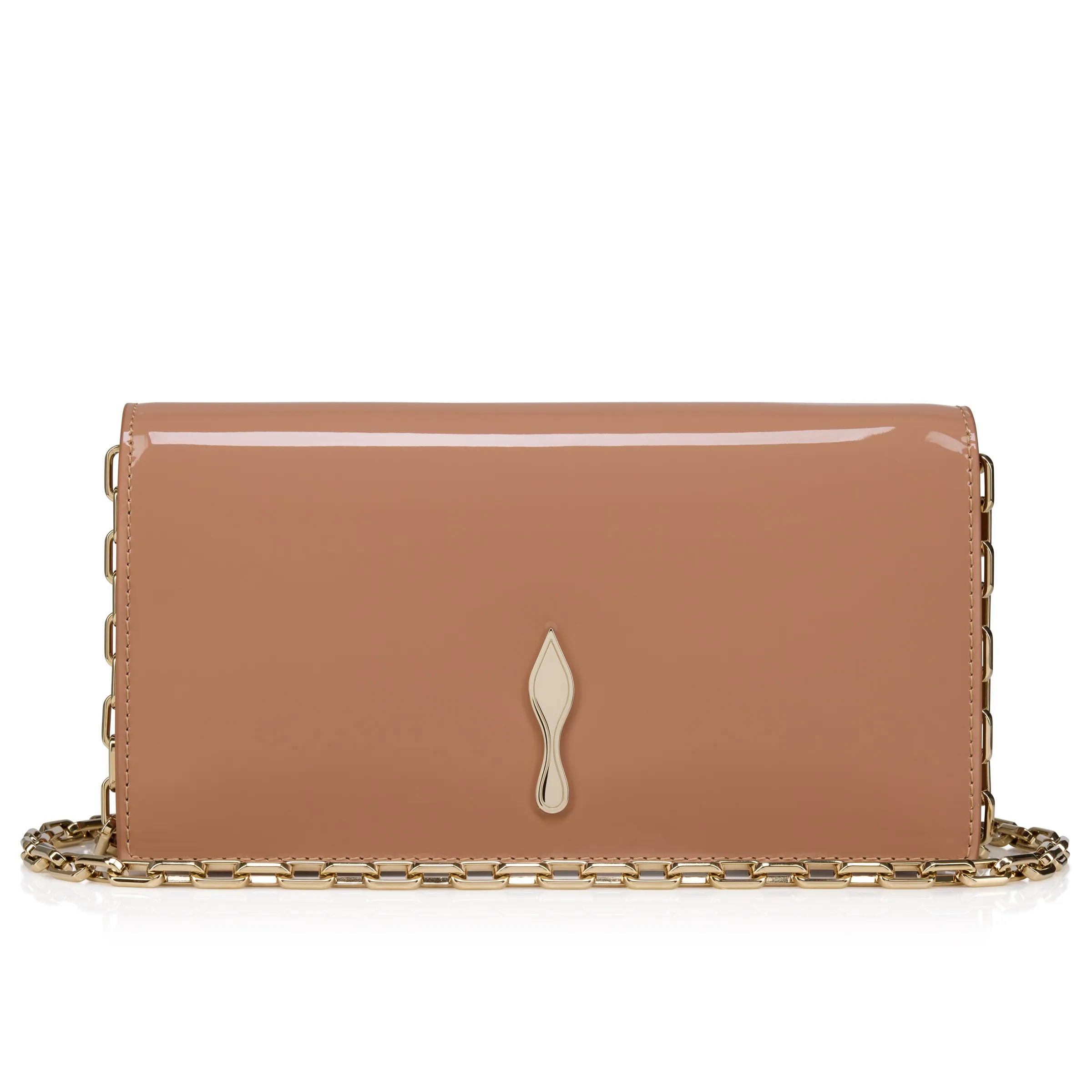 Christian Louboutin Bettina – Clutch – Patent calf leather – Blush - Bettina - front view
