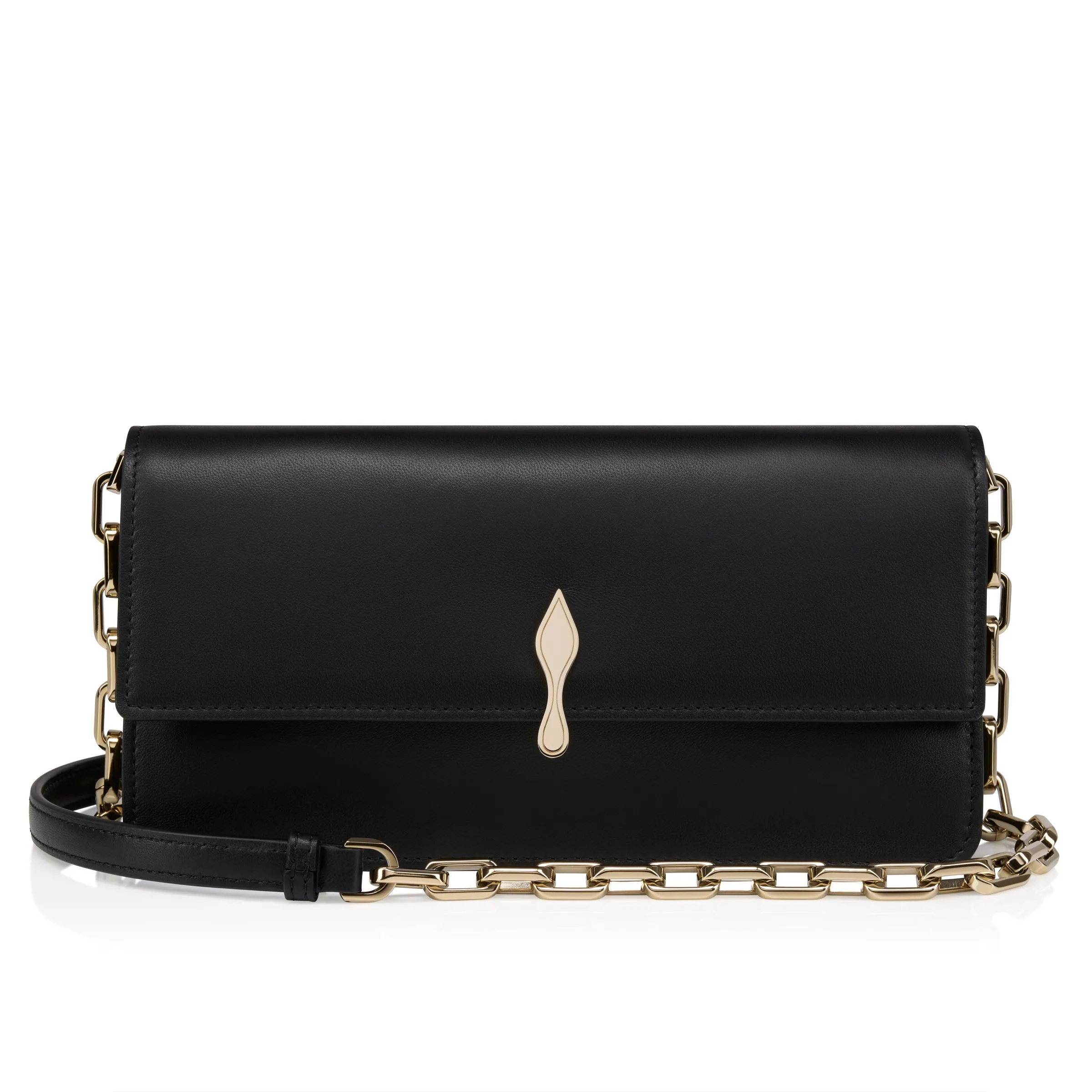 Christian Louboutin Bettina – Crossbody bag – Lamb nappa leather – Black - Bettina - front view