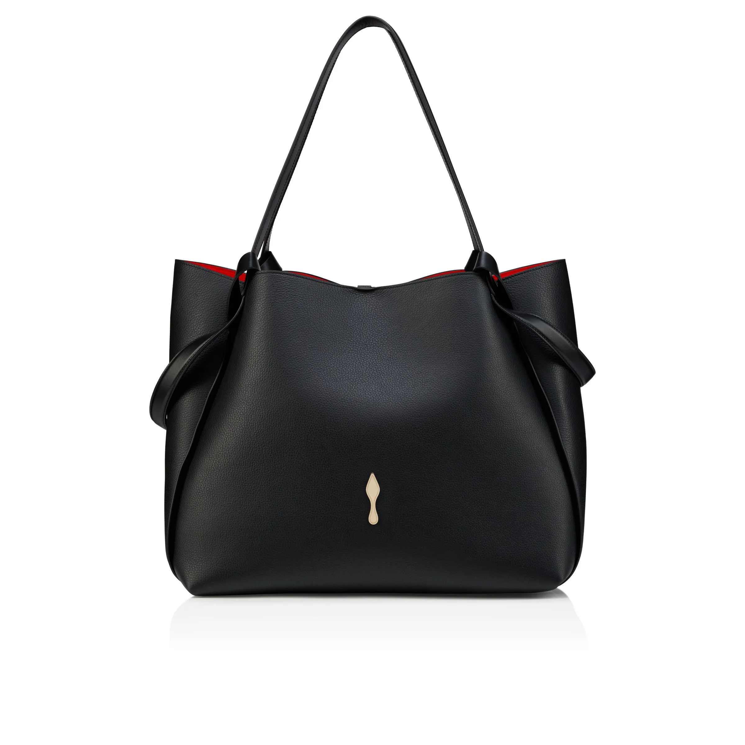 Christian Louboutin Bettina large – Tote bag – Grained calf leather – Black - Bettina large - front view
