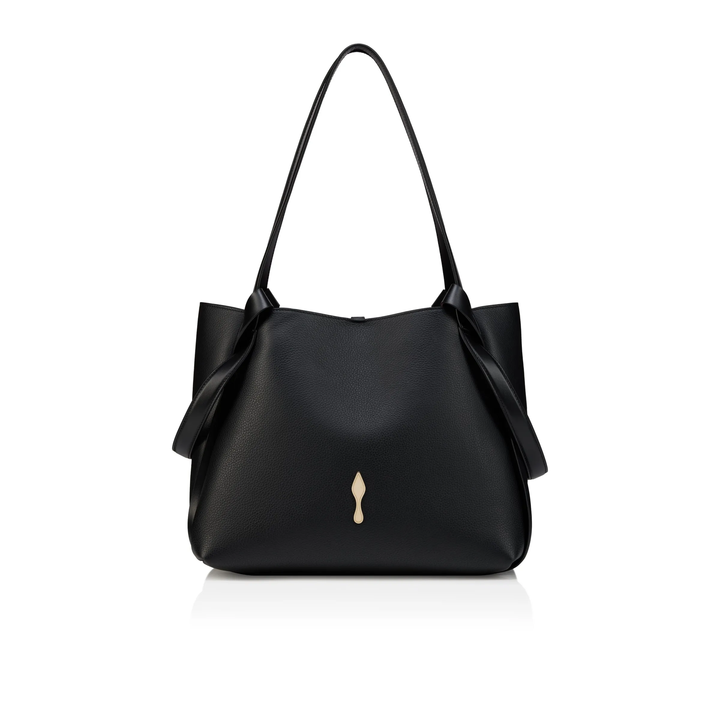 Christian Louboutin Bettina small – Tote bag – Grained calf leather – Black - Bettina small - front view
