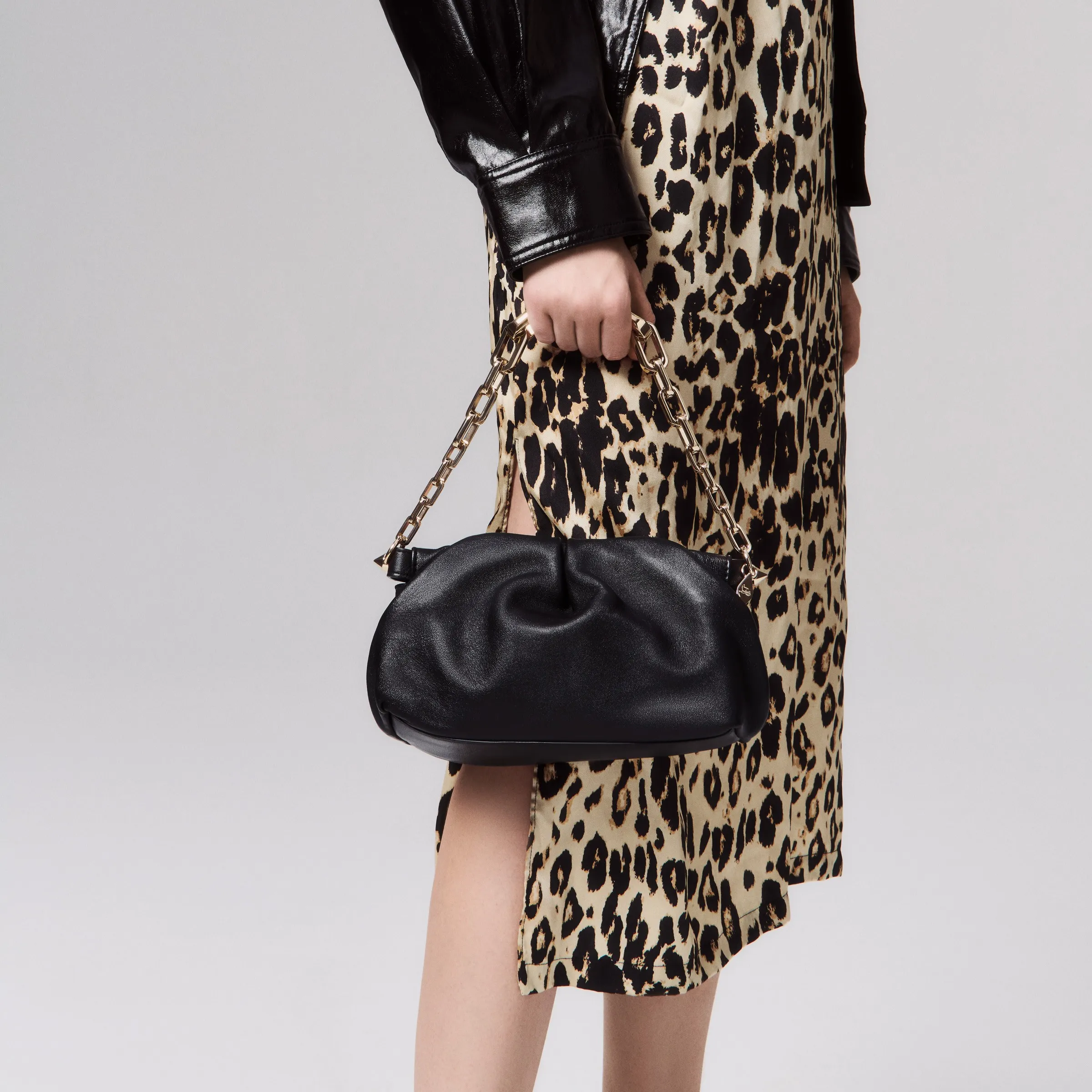 Christian Louboutin Eva small – Shoulder bag – Lamb nappa leather – Black - Eva small - front view