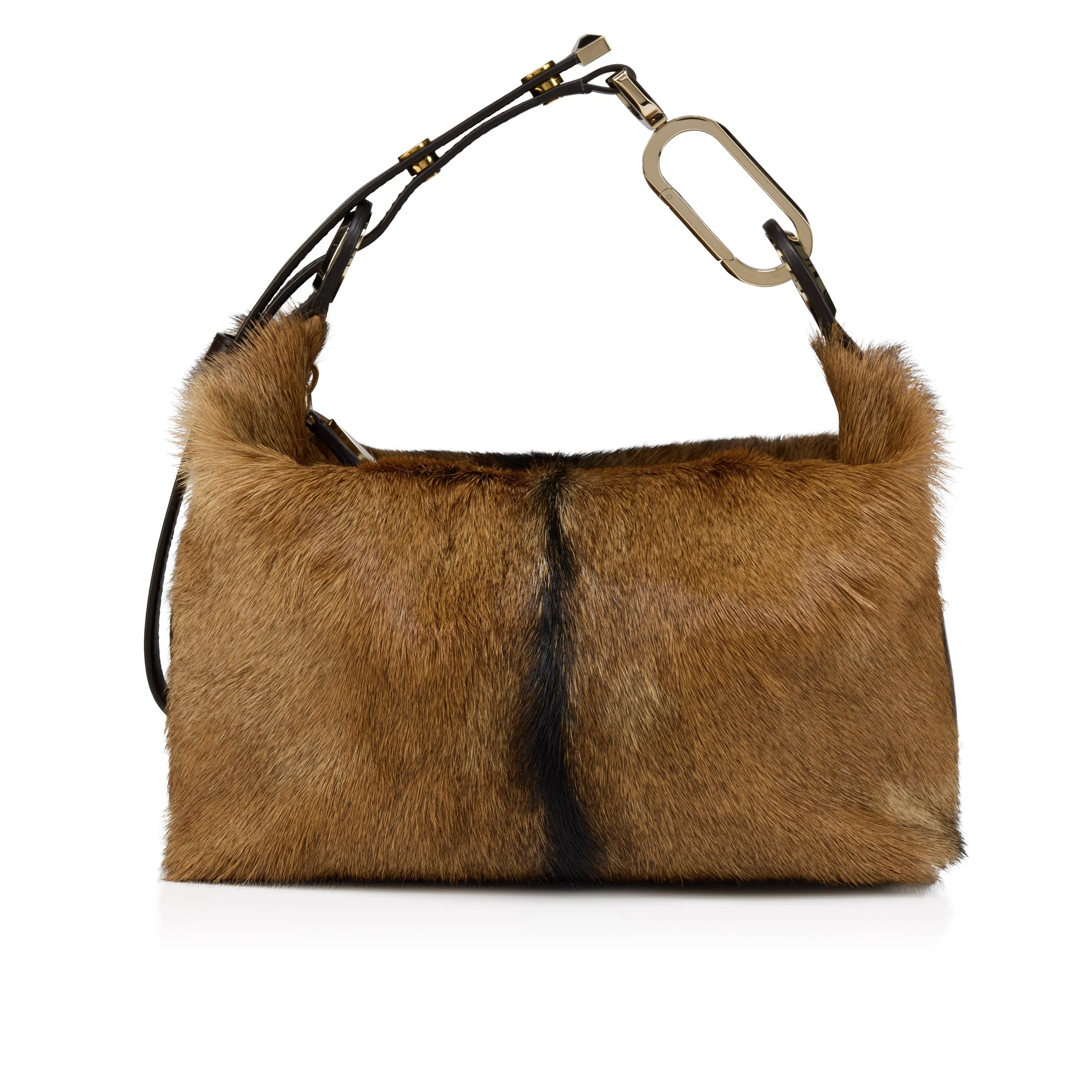 Christian Louboutin Flo – Pouch – Goat fur – Natural - Flo - front view