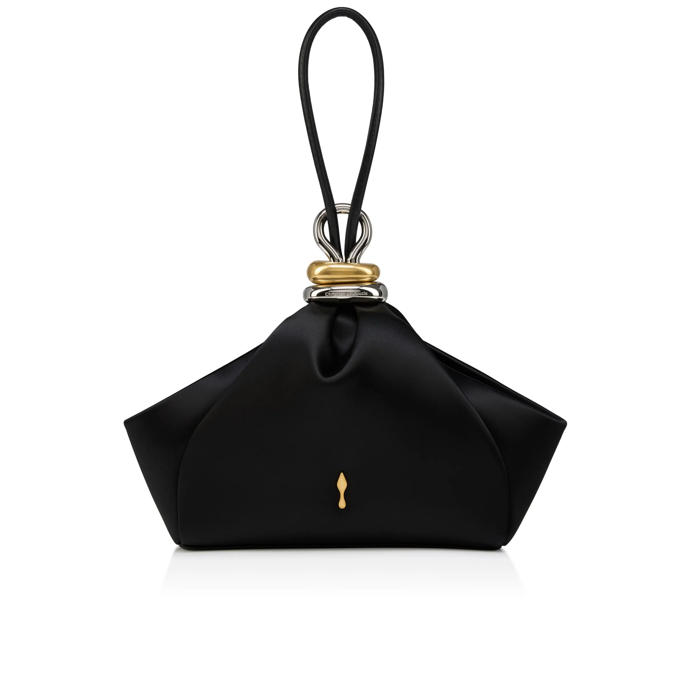 Christian Louboutin Sabrina small – Clutch – Neoprene – Black - Sabrina small - front view