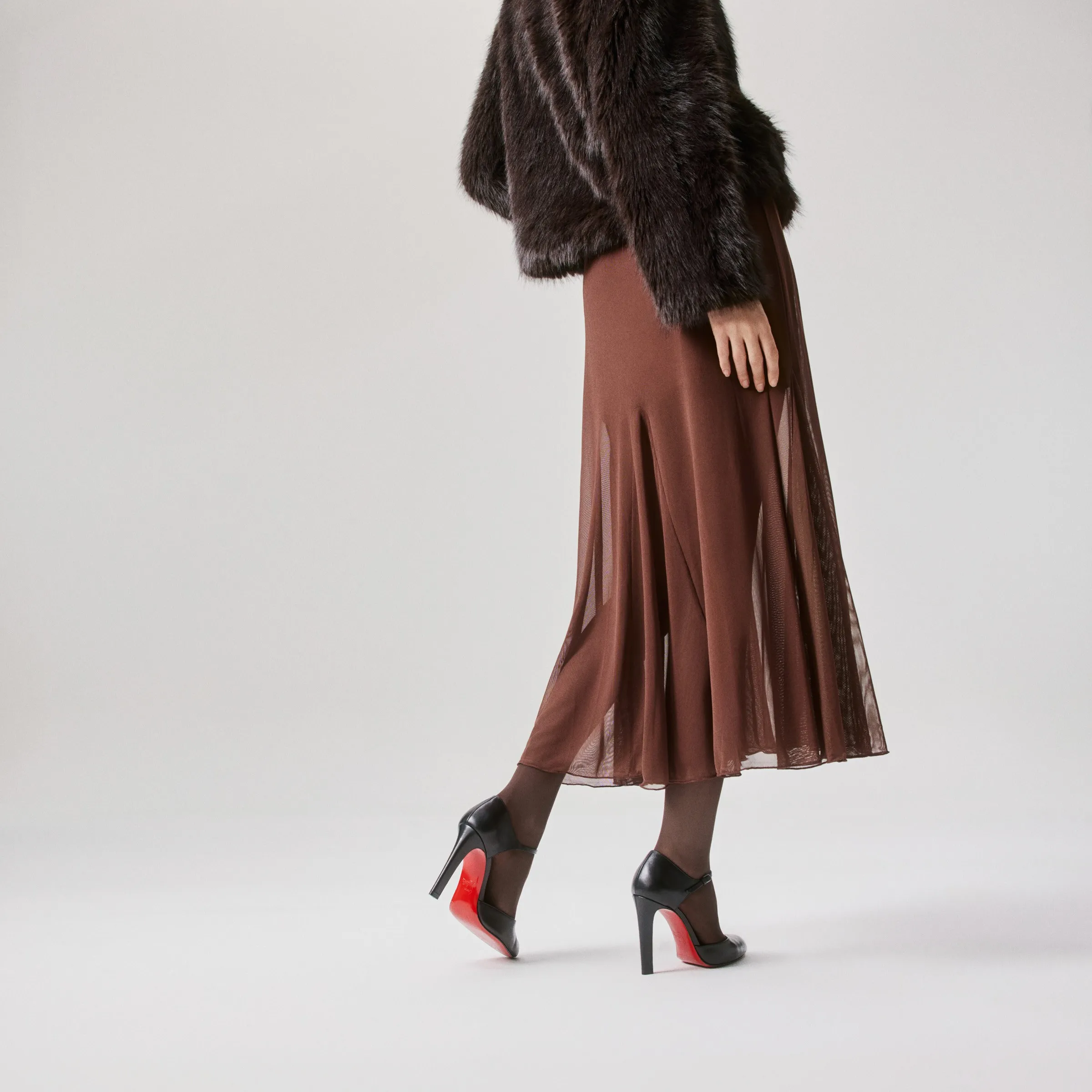 Christian Louboutin Fanny Demie – 100 mm Pumps – Kid leather – Black – Women - Fanny Demie - front view