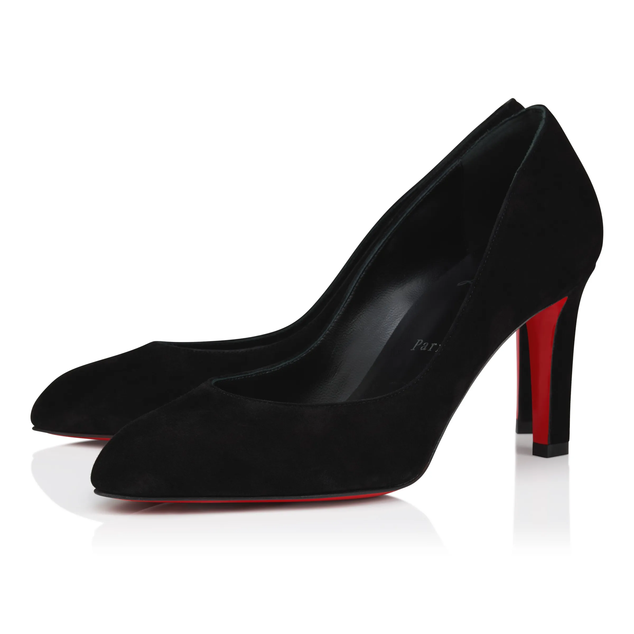 Christian Louboutin Fannylove – 85 mm Pumps – Veau velours – Black – Women - Fannylove - front view