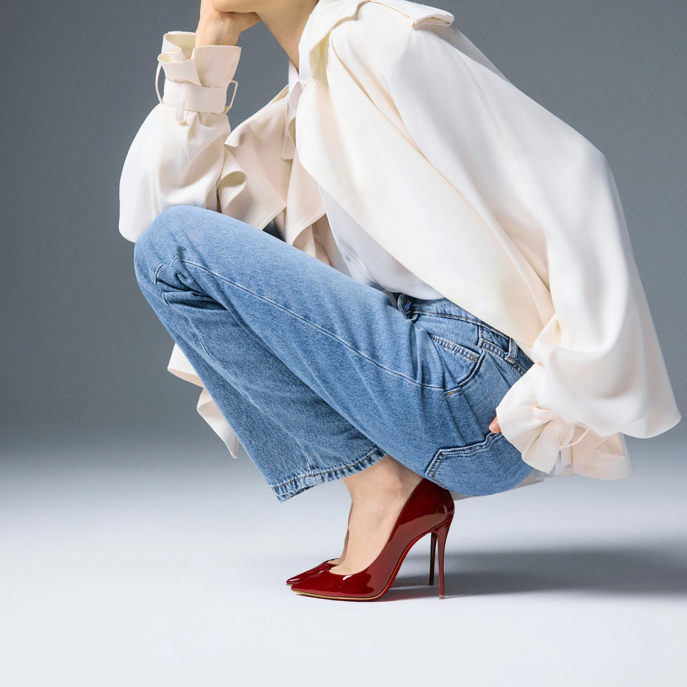 Christian Louboutin La Pigalle – 100 mm Pumps – Patent calf leather – Empire – Women - La Pigalle - front view