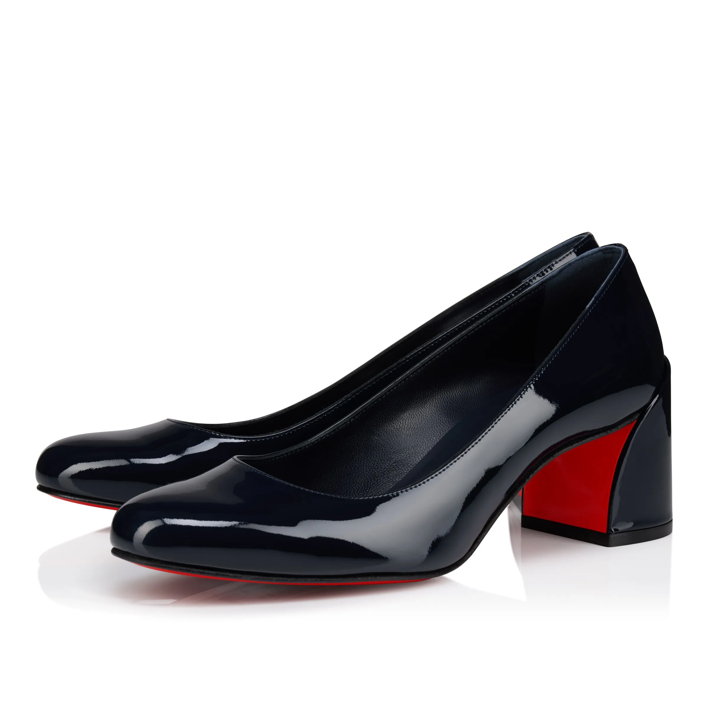 Christian Louboutin Miss Jane Pump – 55 mm Pumps – Patent calf leather – Marine – Women - Miss Jane Pump - front view