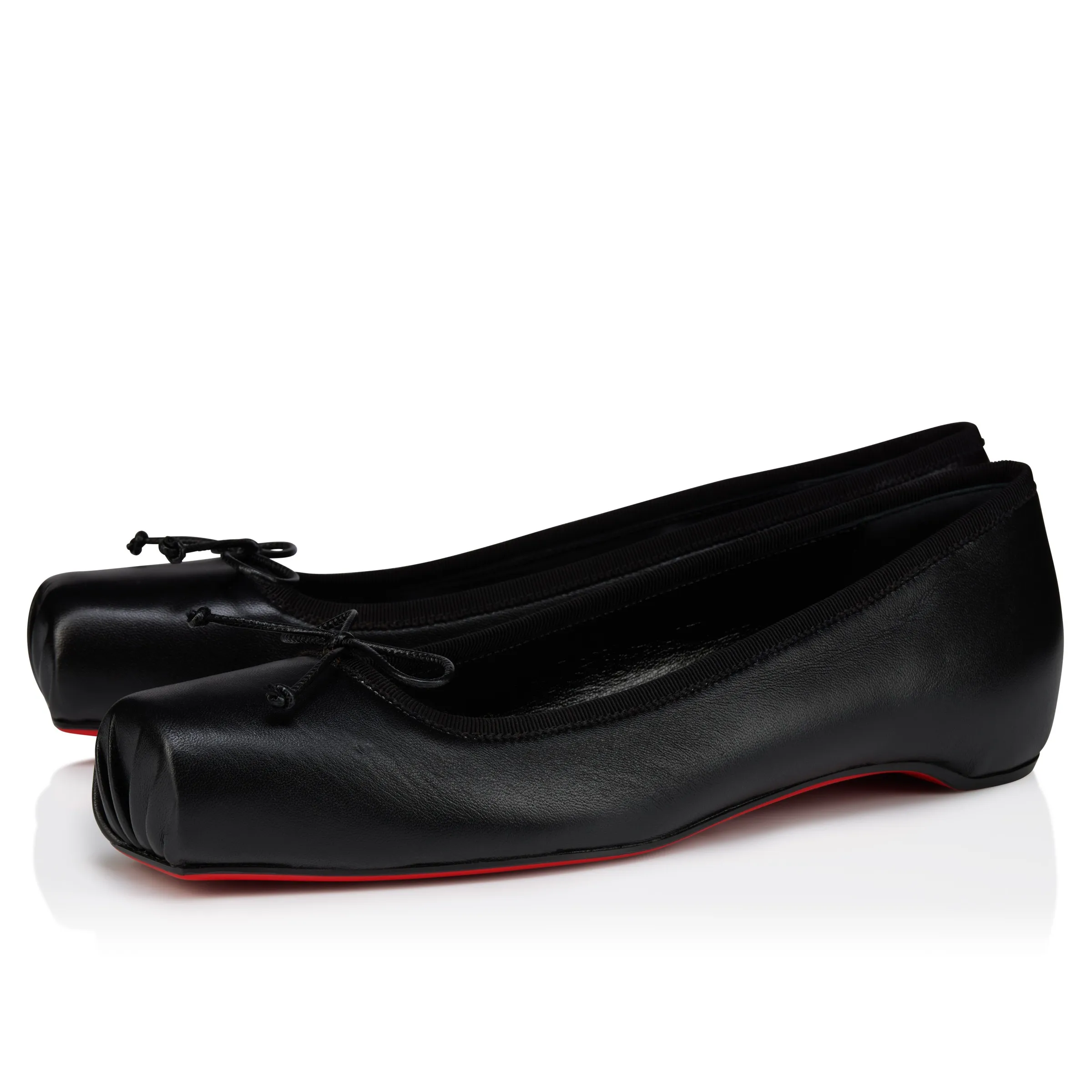 Christian Louboutin Cassia Nodo – Ballerinas – Lamb nappa leather – Black – Women - Cassia - front view