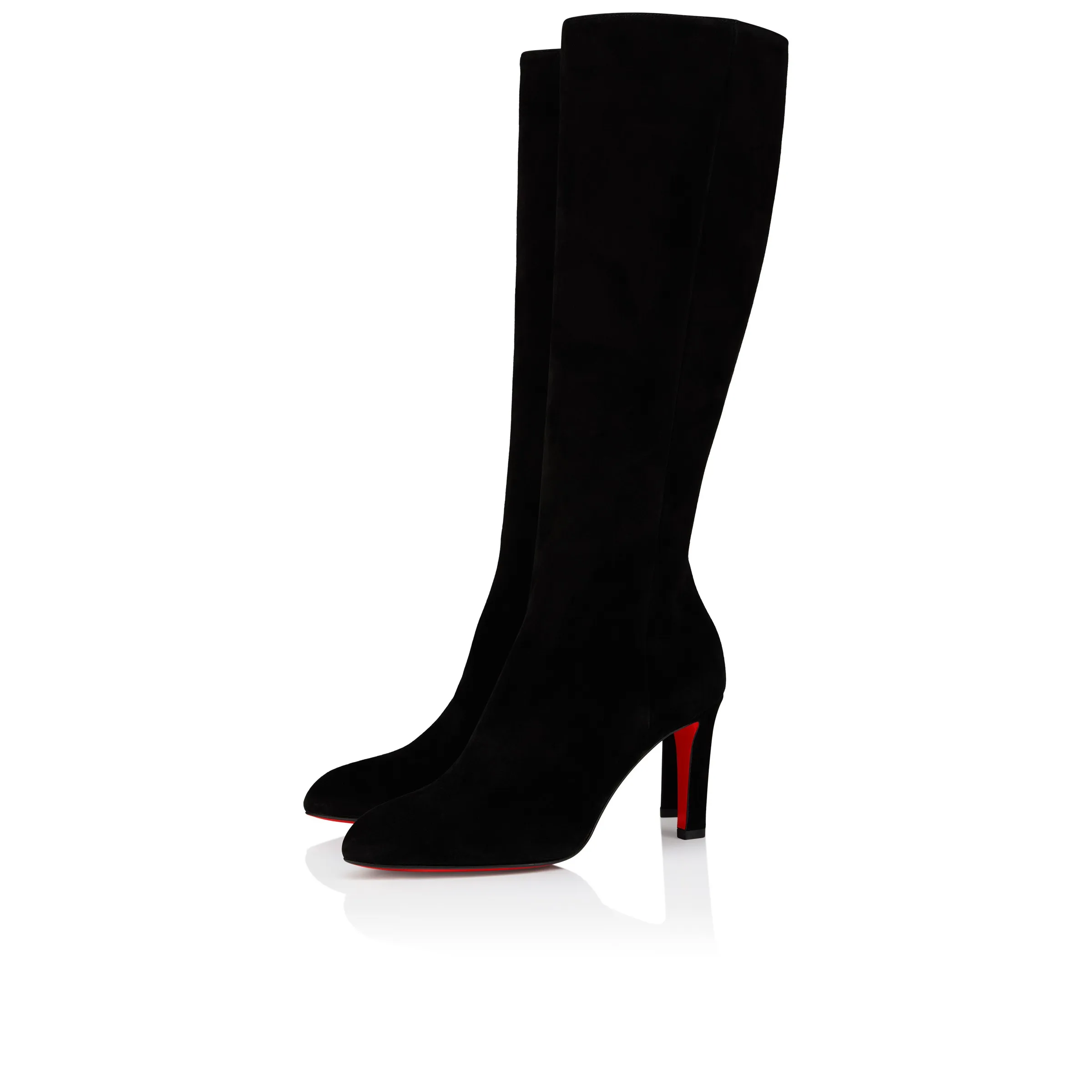 Christian Louboutin Fannylove Tight Botta – 85 mm Boots – Veau velours – Black – Women - Fannylove Tight Botta - front view