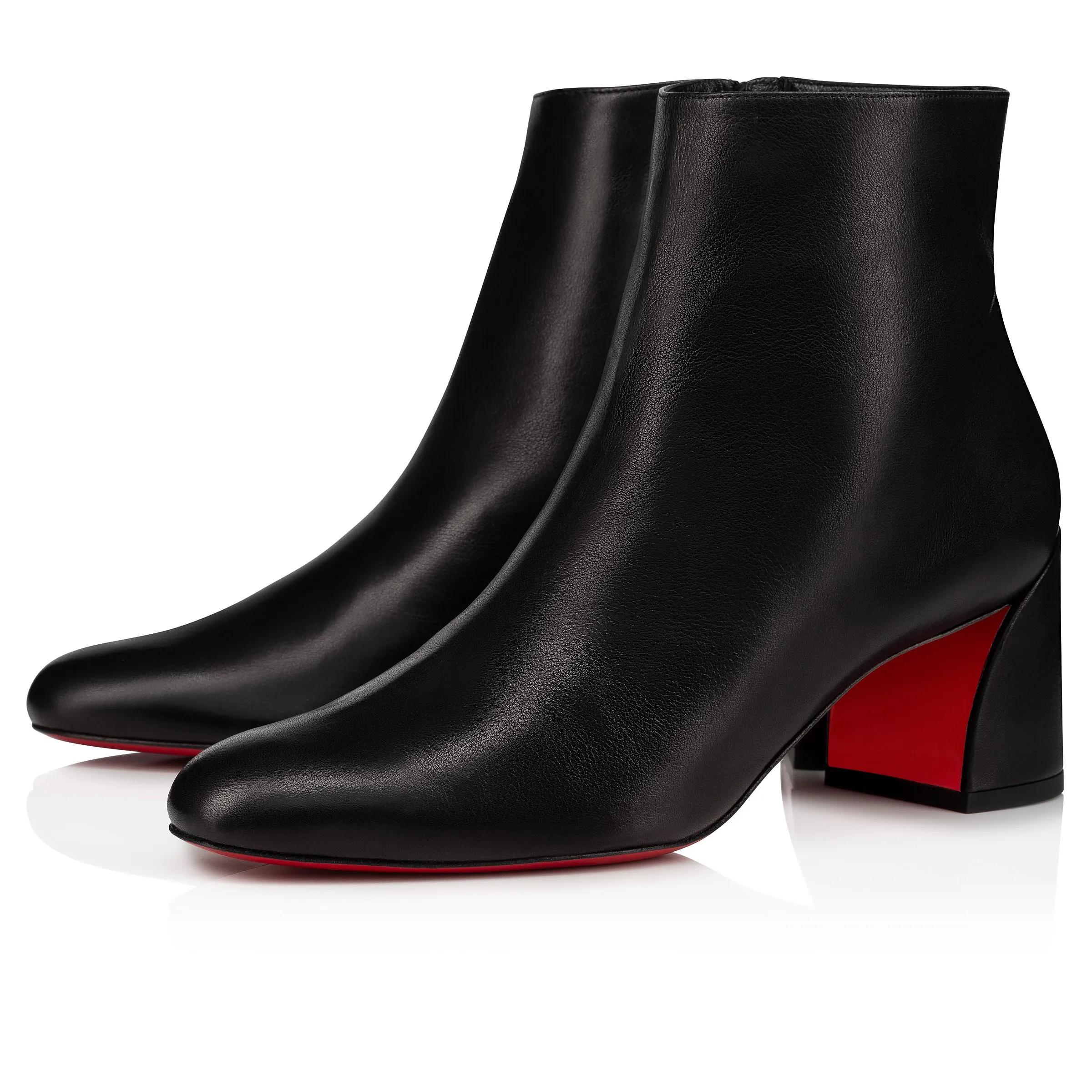 Christian Louboutin Jane Booty – 55 mm Low boots – Calf leather – Black – Women - Jane Booty - front view