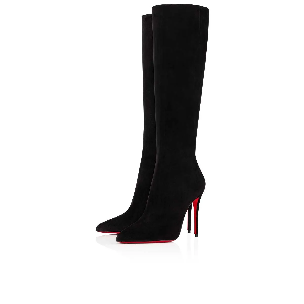 Christian Louboutin Kate Botta – 100 mm Boots – Veau velours leather – Black – Women - Kate Botta - front view