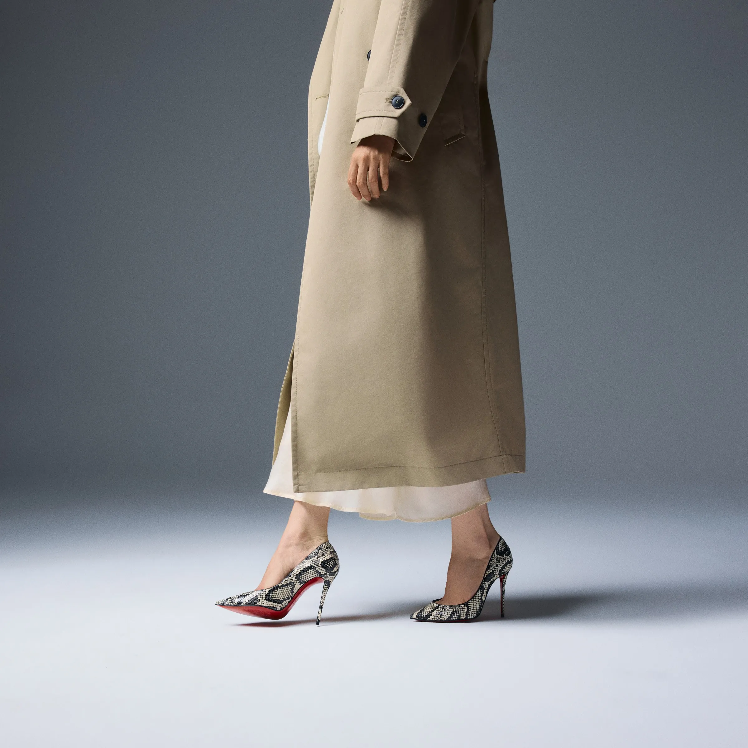 Christian Louboutin La Pigalle – 100 mm Pumps – Watersnake leather – Multicolor – Women - La Pigalle - front view