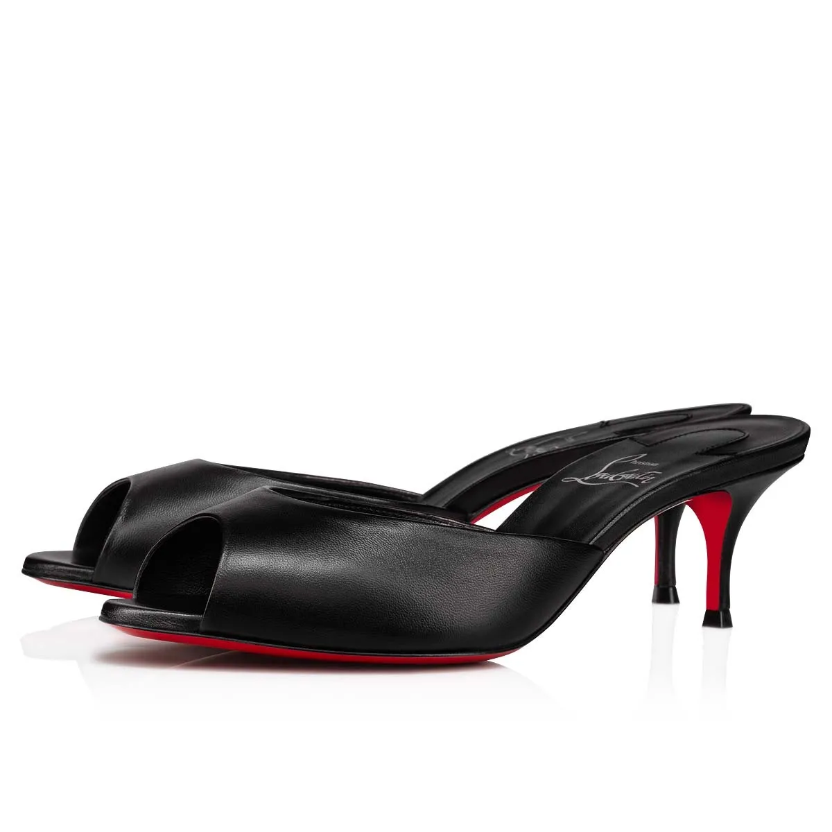 Christian Louboutin Me Dolly – 55 mm Mules – Lamb nappa leather – Black – Women - Me Dolly - front view